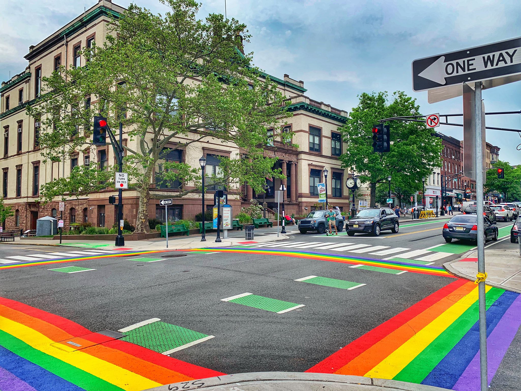 Hoboken kicks off Pride Month with flag raising, rainbow crosswalks